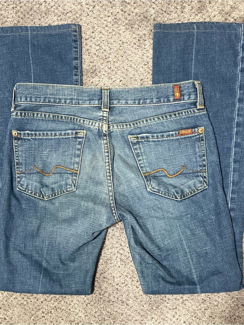 Y2K 7 For All Mankind Classic Bootcut Jeans Medium Wash
